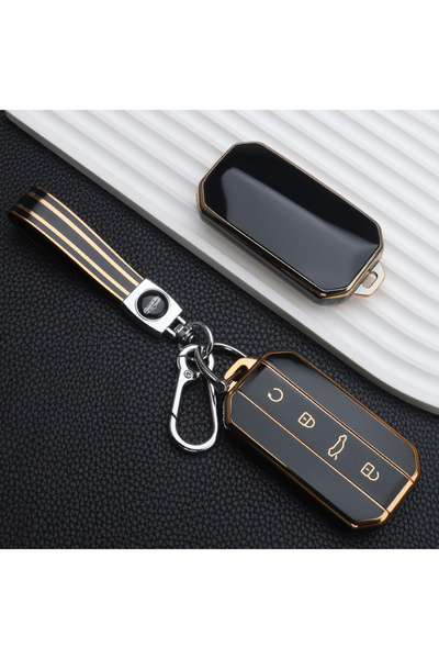 Choice6 حافظة مفاتيح سيارة JB سوداء من TPU لسيارات شيري جايكو J7 7 J5 5، حقيب...