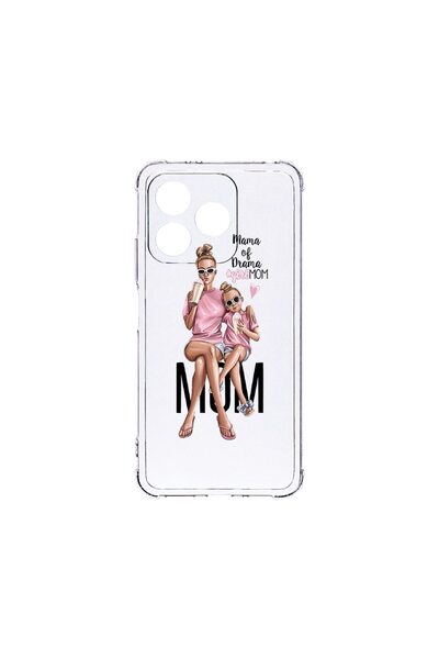 bestcase Husa pentru Xiaomi Redmi 13, BestCase¬Æ Anti Shock 1.5MM, Girl Mom M...