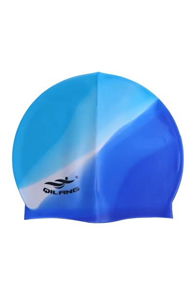 Choice7 One Size C164-Colorful-A-1pcs Swimming Cap Silicone Waterproof Swim H...