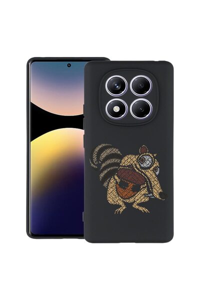 bestcase Калъф за Xiaomi Redmi Note 14 Pro 4G, Калиграфия Скрат, Тънък силико...
