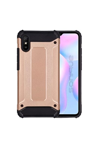 Sonique Θήκη Heavy Armor Xiaomi Redmi 9A / Redmi 9AT Ροζ Χρυσό