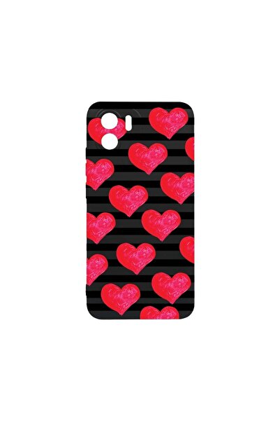 bestcase Тънък силиконов калъф 0.8ММ, съвместим с Xiaomi Redmi A2, със сърца,...
