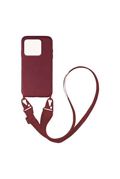 Sonique Θήκη Σιλικόνης με Strap CarryHang Xiaomi Redmi 10C Μπορντό