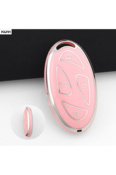 Choice14 5 BTN Pink 5 Buttons TPU Car Smart Key Case Cover Shell For Hyundai ...