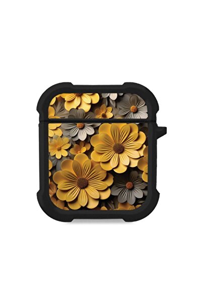 Sonique Θήκη Σιλικόνης 3D Flower Series για AirPods 1/2 Κίτρινο