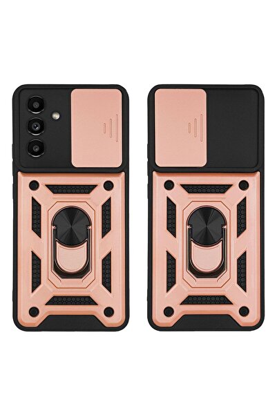 Sonique Θήκη Ring Armor CamPro για Samsung Galaxy A13 5G / Galaxy A04s Ροζ Χρυσό
