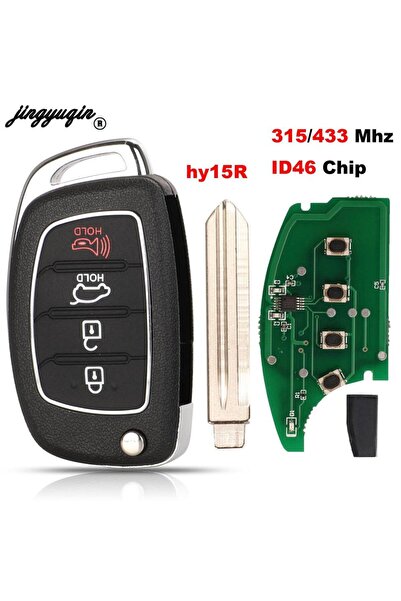 Choice4 مفتاح سيارة Hy15R jingyuqin بـ 4 أزرار، تردد 315 ميجاهرتز/433 ميجاهرت...