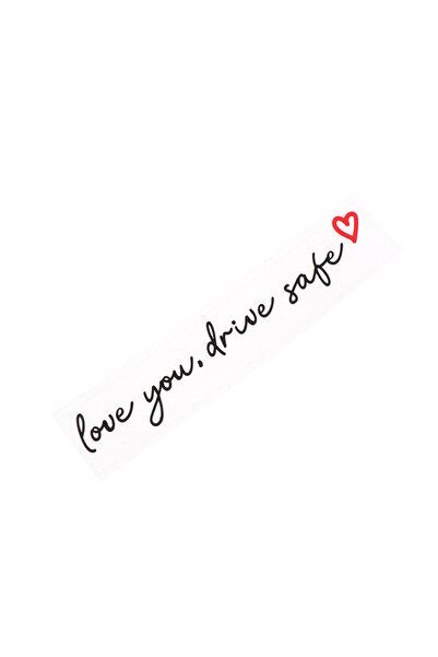 Choice1 Black Love You Drive Safe Car Mirror Stickers Affectionate Reminder H...