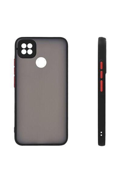 Sonique Θήκη Σιλικόνης Color Button Bumper Xiaomi Redmi 9C / Redmi 10A Μαύρο