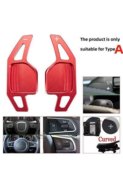 Choice1 For Type A Red 2x Aluminum Steering Wheel Shift Paddle Shifter Extens...