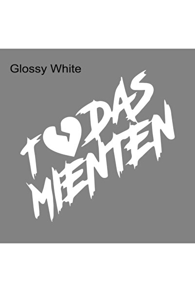 choice2 1pcs Glossy White Funny TODAS MIENTEN Car Body Stickers Vinyl Waterpr...