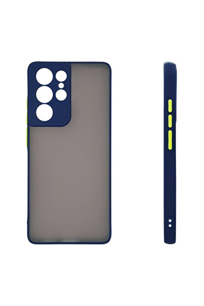 Sonique Θήκη Σιλικόνης Color Button Bumper Samsung Galaxy S21 Ultra Μπλέ