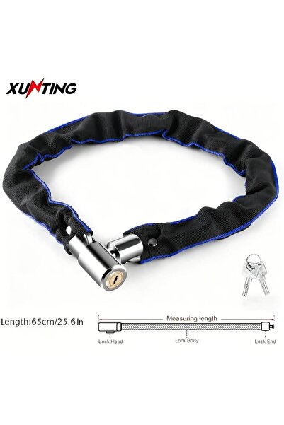 choice2 65cm 25.6in XUNTING Heavy Duty Bike Chain Lock Anti-Theft Steel Chain...