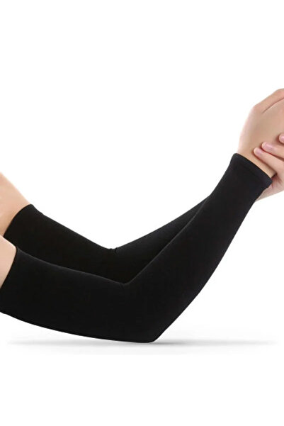 Choice8 black-A 1Pair Ice Silk Sleeve Sunscreen Cuff Arm Sleeves Uv Sun Prote...