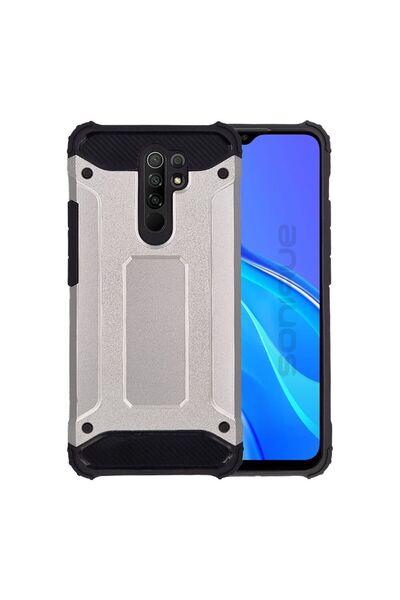Sonique Θήκη Heavy Armor Xiaomi Redmi 9 Ασημί