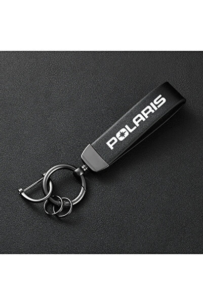 choice2 black For POLARIS Auto Accessories High-Grade Leather Car Keychain Ho...