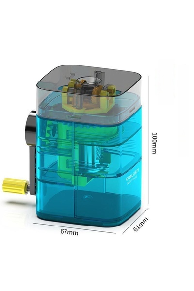 Choice1 Blue Automatic pencil sharpener Transparent body manual pencil sharpe...
