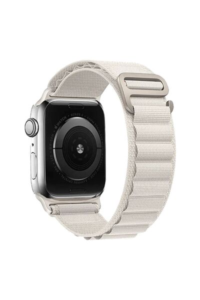 Sonique Λουράκι Nylon Alpine Loop Band για Apple Watch (42/44/45/49MM) Μπεζ