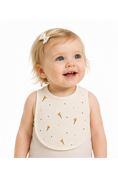 NiLi Flower Patterned Baby Bib