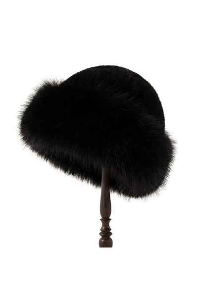 choice2 style 1 Women Luxury Winter Faux-mink Fur Mongolian Hat Thick Warm Ro...