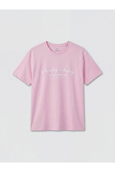 LC Waikiki Crew Neck New York Printed Women's Sports T-Shirt