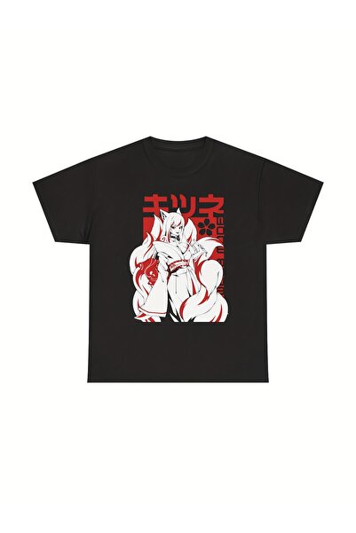 yiou trendy clothing Nine-Tailed Fox Anime T-Shirt