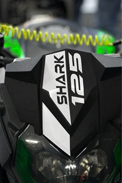 Banxtre Arora Shark 125 için Tam Uyumlu Beyaz Renk Kafa Detay Sticker