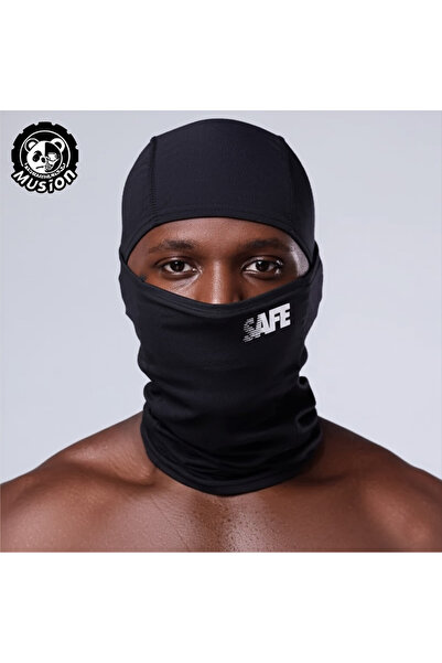 Choice1 Black Gradient SAFE Musion Balaclava Motorcycle Mask, Fashion Print W...