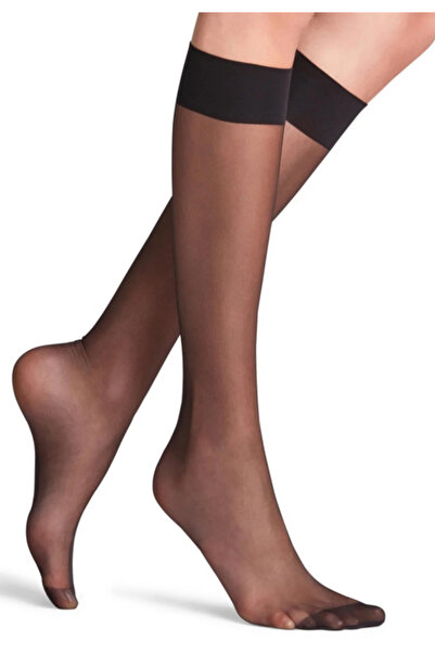 Penti Socks "Parlak, Ince" Fit 15 DEN, close to the knee - shiny, black
