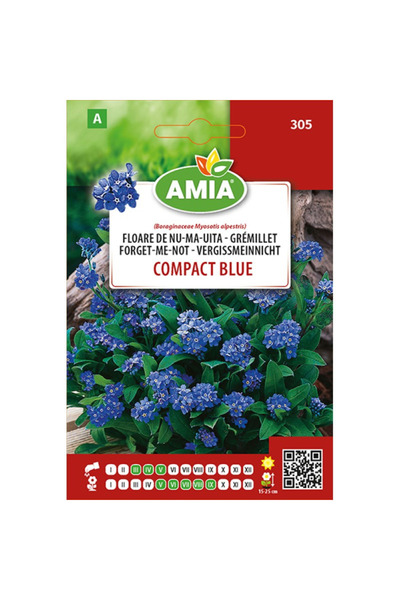 Amia Seminte de floare de Nu-ma-uita Compact Blue Amia, 0,2 g