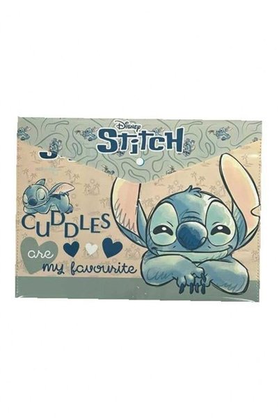officemate Stitch Cuddles A4 Çıtçıtlı Dosya