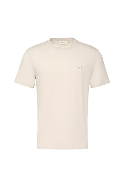 Calvin Klein Tricou bărbătesc din bumbac cu mânecă scurtă și insignă, mărimea M
