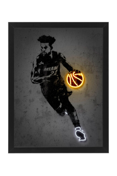 Boomah Accessories Jimmi butler Neon Poster with Frame 30x40cm