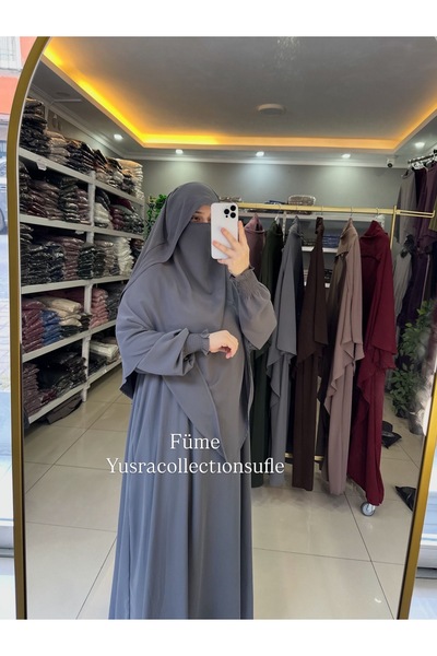 Yüsra Collection Costum Sahra și set de sufleuri din 2 piese