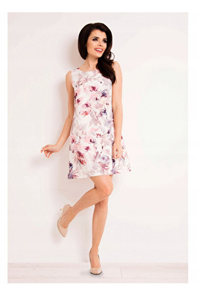 Infinite You Women's Dress, Infiniteyou, L, 95% Polyester, 5% Elastane, Flora...