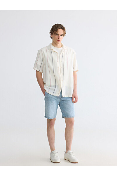 LC Waikiki Nevavm Loose Fit Men's Jean Shorts with a Difference