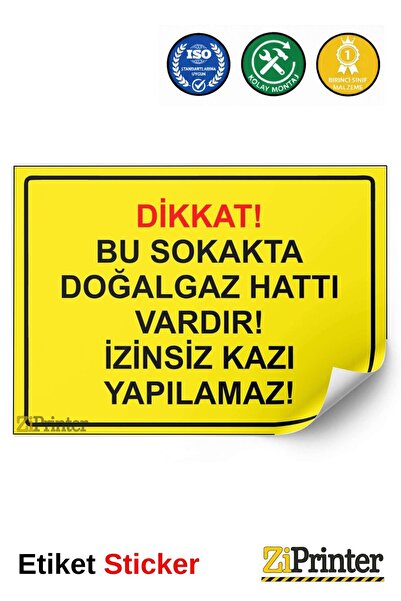 ZiPrinter انتبه! هناك غاز طبيعي في هذه الشارع! لا يمكن حفر أو بناء دون إذن! م...