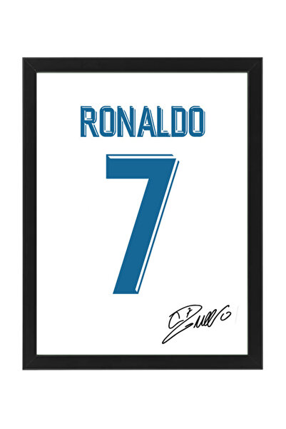 Boomah Accessories Ronaldo Real Madrid Autographed Jersey Poster with Frame 3...