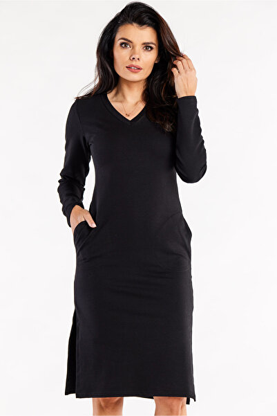 Infinite You Rochie dama InfiniteYou, Bumbac, Negru M313, L INTL