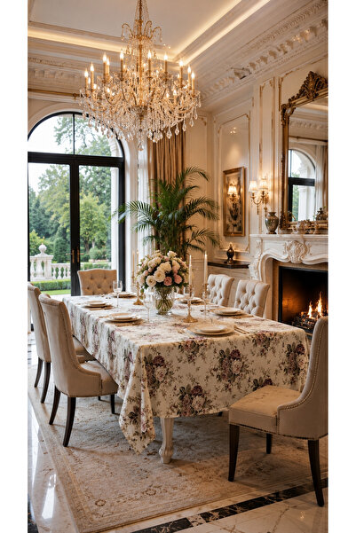kesenegore Duck Fabric Liquid-Proof Stain-Resistant Tablecloth