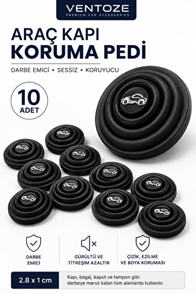 Ventoze Araba Kapı ve Bagaj Sesi Önleyici Darbe Emici Silikon Stand Tamponu Ç...