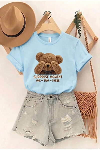 uyguntarz Unisex SURPRISE MOMENT Baskılı Tasarım Tshirt