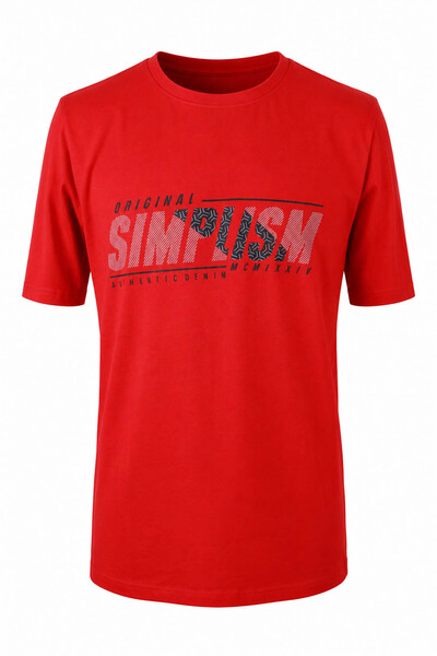 trender Simplism Print Supreme crvena muška majica 226-15
