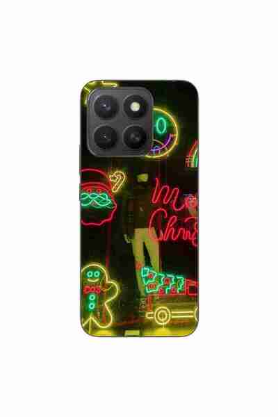 OEM Husa compatibila cu Honor X8c Silicon Gel Tpu Model Craciun Vitrina Neon ...