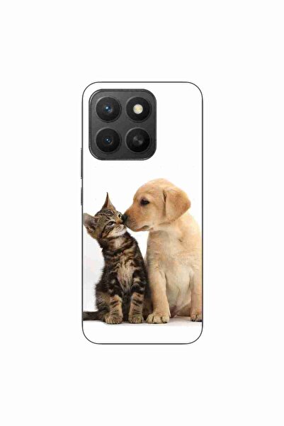 OEM Husa compatibila cu Honor X8c Silicon Gel Tpu Model Pisicuta Catelus Prie...