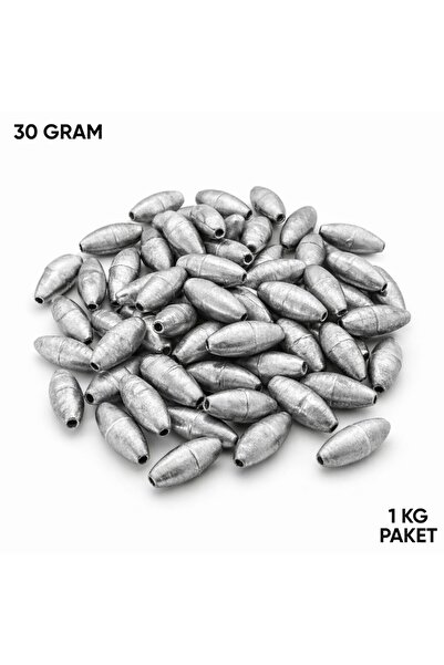 SAVEX Gezer Olta Kurşunu - Kıstırma (Zeytin) Kurşun - 30 Gram - 1KG