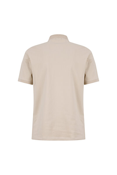 Discovery Expedition Bej Pamuk Karışımlı Polo T-Shirt D6SM-TST3801