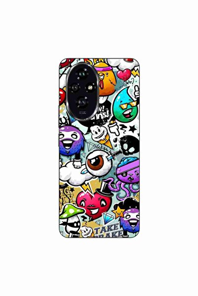 OEM Husa compatibila cu Honor 200 Silicon Gel Tpu Model Pop Art Graffiti