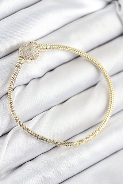 northcity n Brass Zircon Stone Heart Model Gold Women's Bracelet 5886 - Styli...