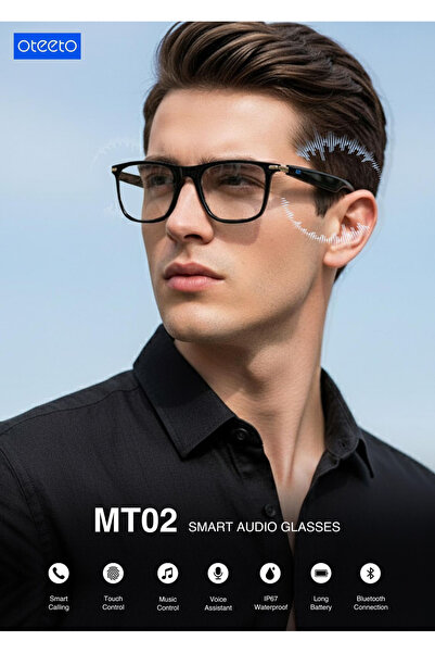 OTEETO MT02 Smart Audio Glasses with Bluetooth Calling Touch Control, Voice A...